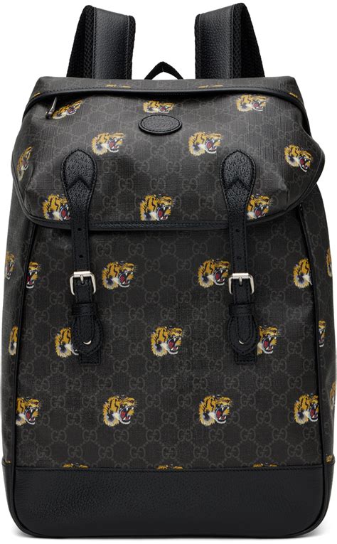 gucci tiger packpack|Gucci Tiger Print Nylon Utility Backpack on SALE .